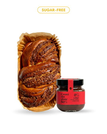 Sugar-free Duo (Babka nucă fără zahăr, Cremă de alune fără zahăr)