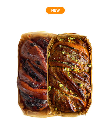 Indulgent Duo (Babka Fistic & Portocale, Babka Vișine)