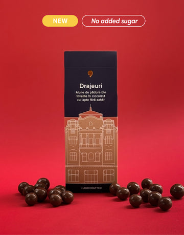 Bio hazelnuts coated in sugar-free chocolate (150g)