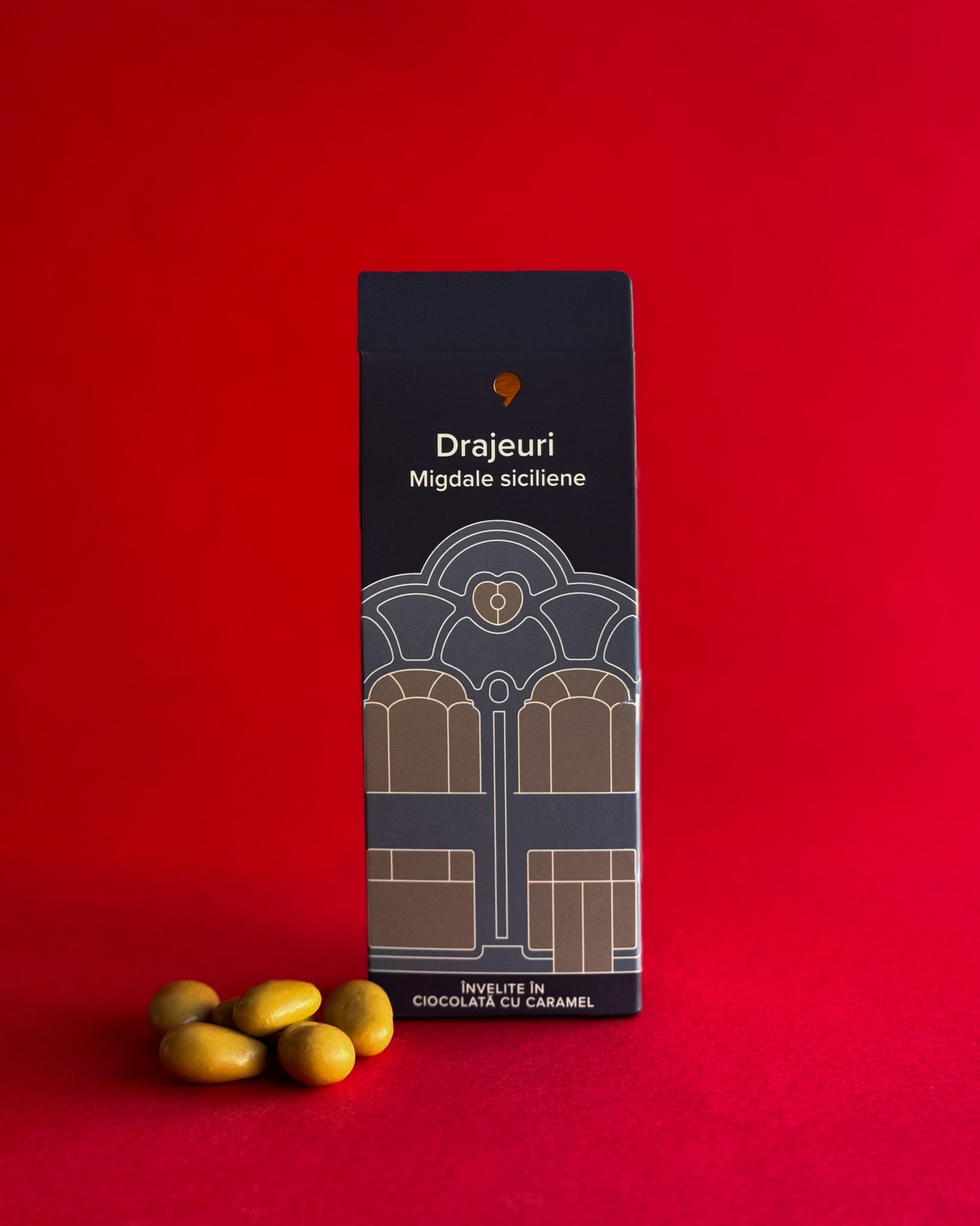 Sicilian almonds in caramel chocolate (150g)