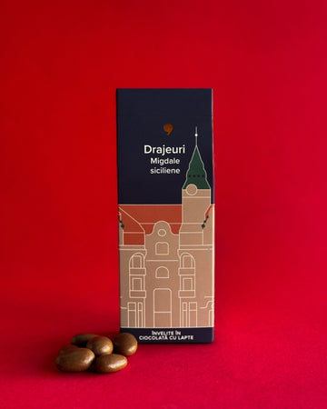 Sicilian almonds in milk chocolate (150g)