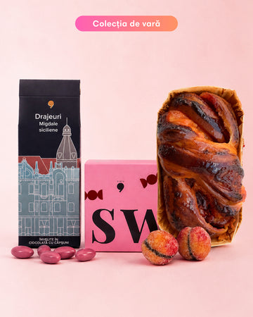 Summer Sharing Box (1x Babka Caise, 1x Piersici, 1x Drajeuri Căpșuni)